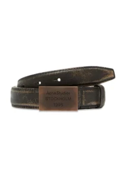 Acne Studios Engraved Logo Leather Belt