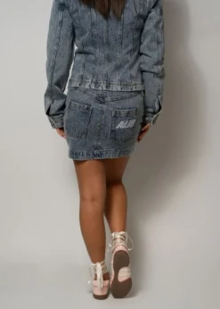 ALIS ASH SHORT DENIM SKIRT