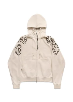 ALIS GYLL HOODIE W/ ZIPPER & EMBROIDERY