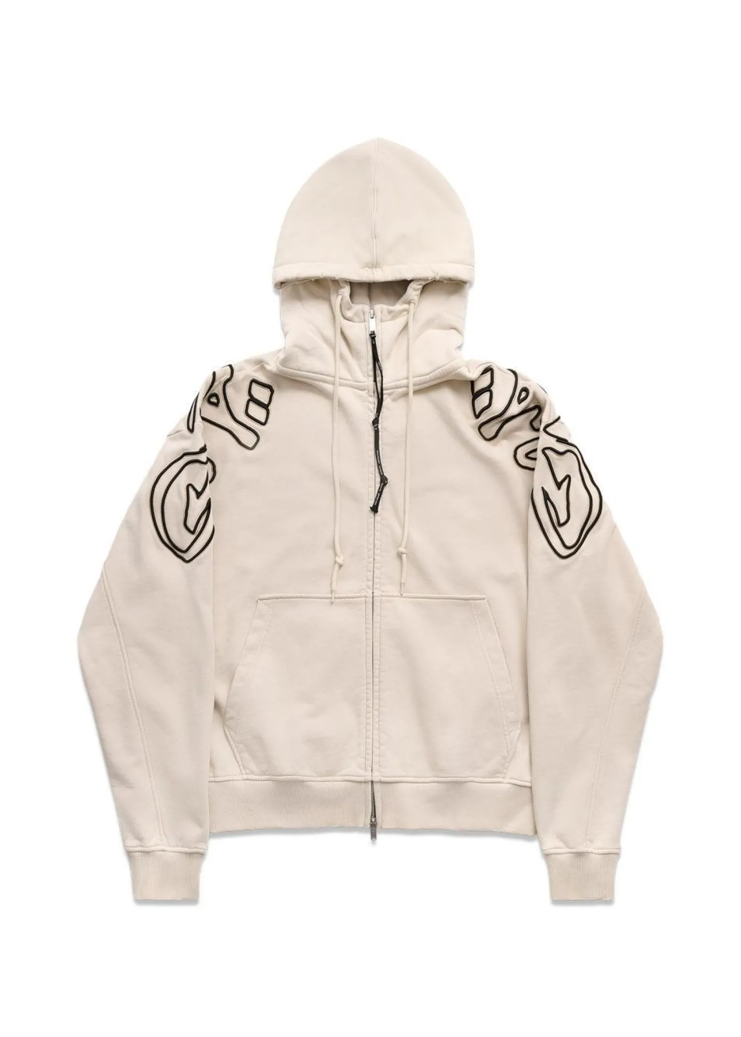 ALIS GYLL HOODIE W/ ZIPPER & EMBROIDERY