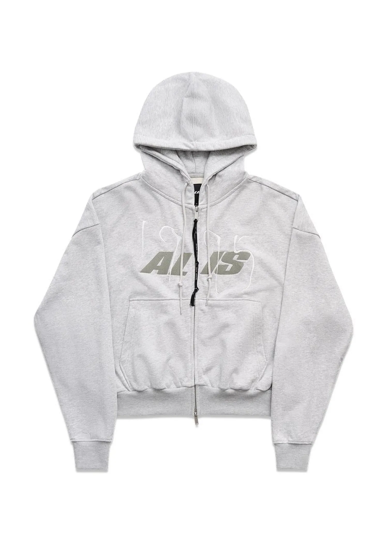ALIS SHEN CROPPED HOODIE W/ ZIPPER
