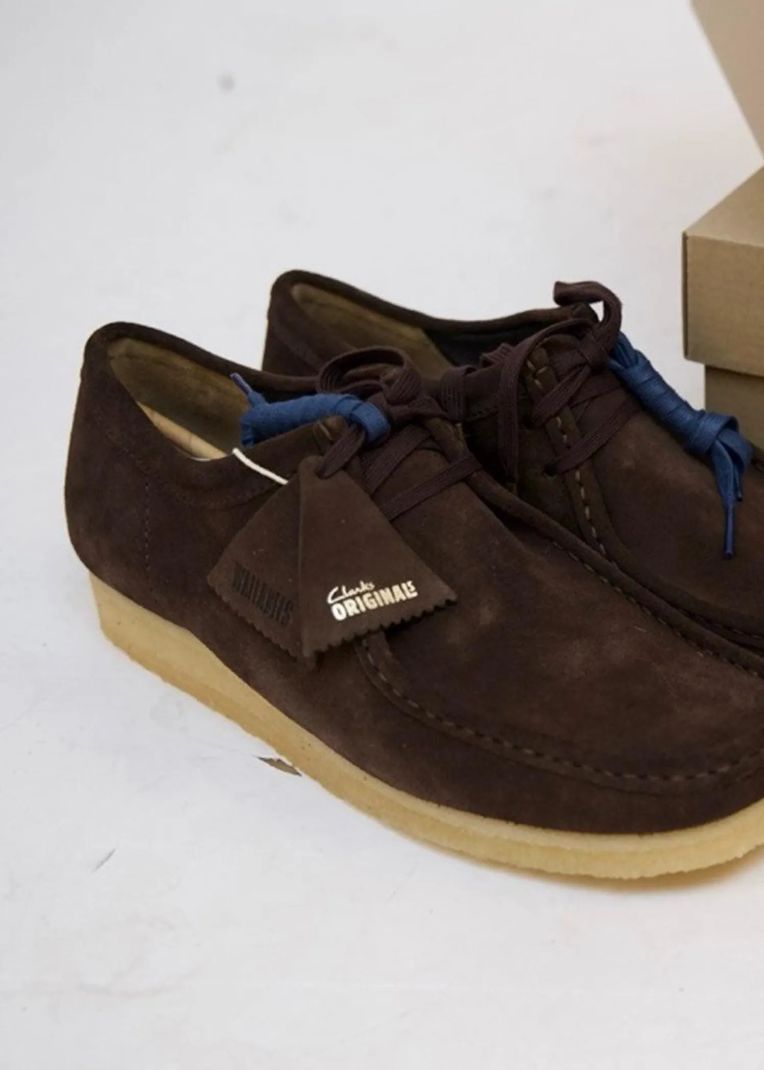 Clarks Originals Wallabee Dark Brown Suede