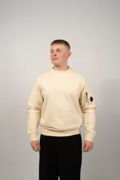 C.P. Company Diagonal Raised Fleece Crewneck Lens