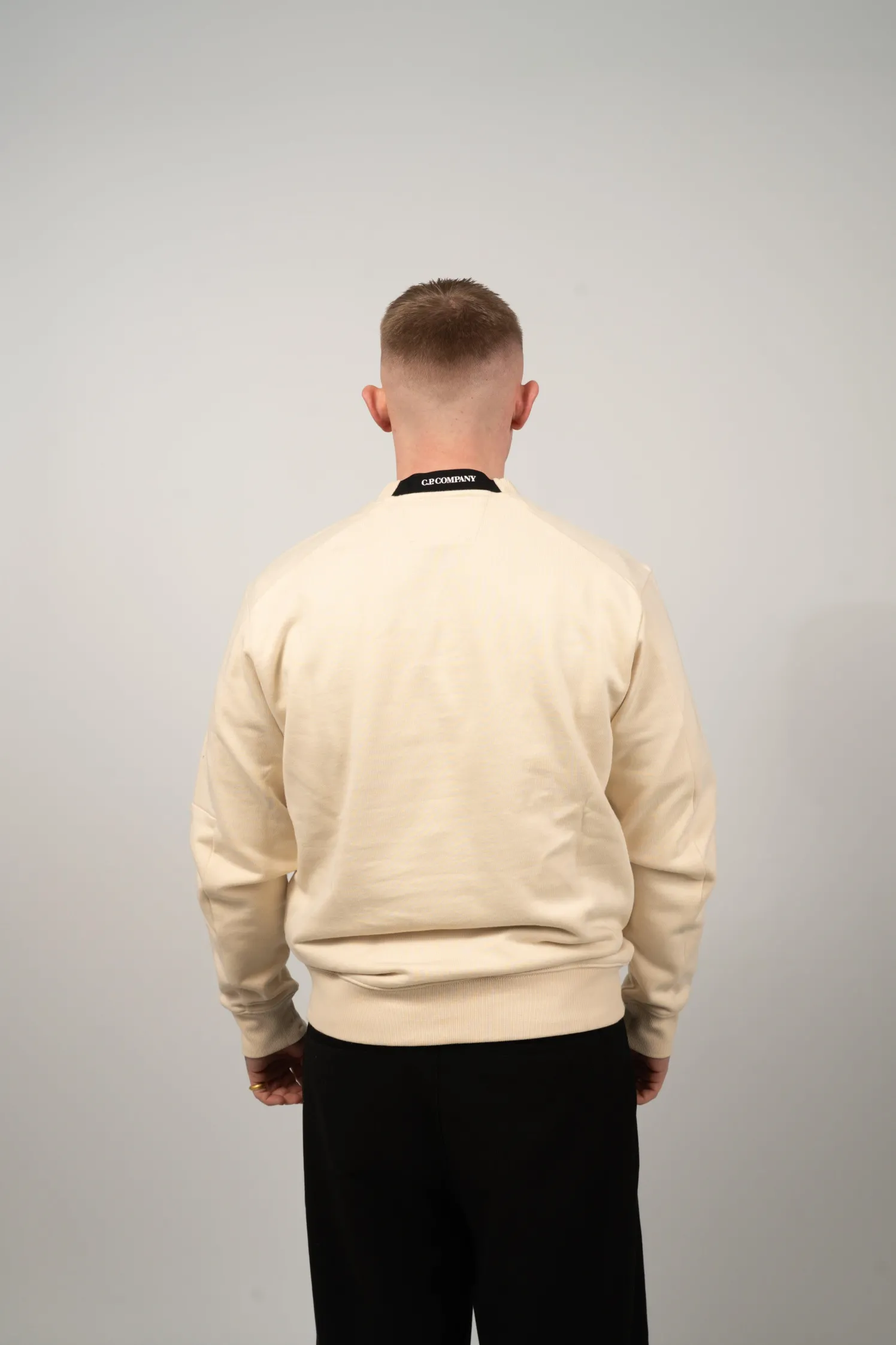C.P. Company Diagonal Raised Fleece Crewneck Lens