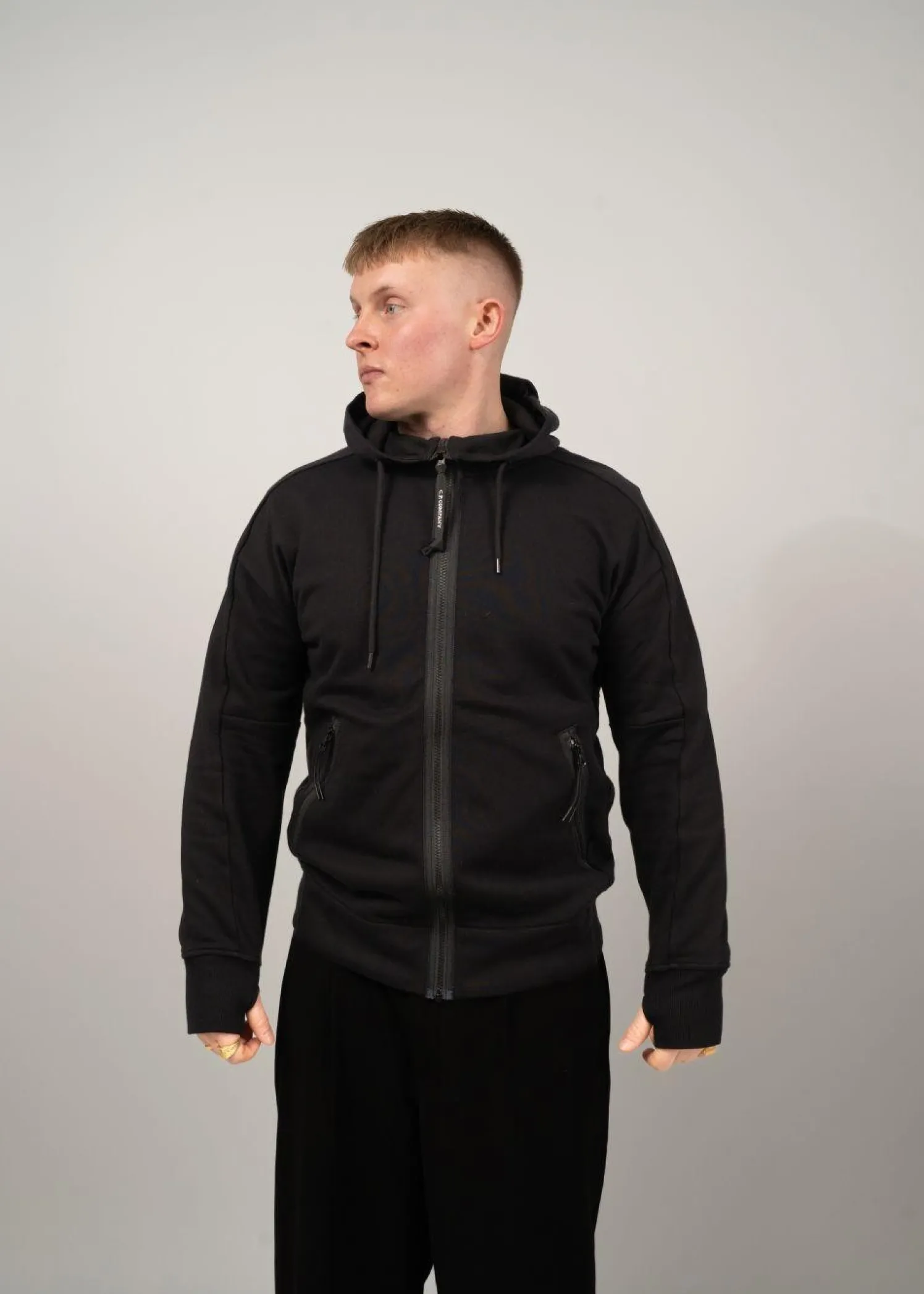 C.P. Company SWEATSHIRTS HOODED OPEN DIAGONAL