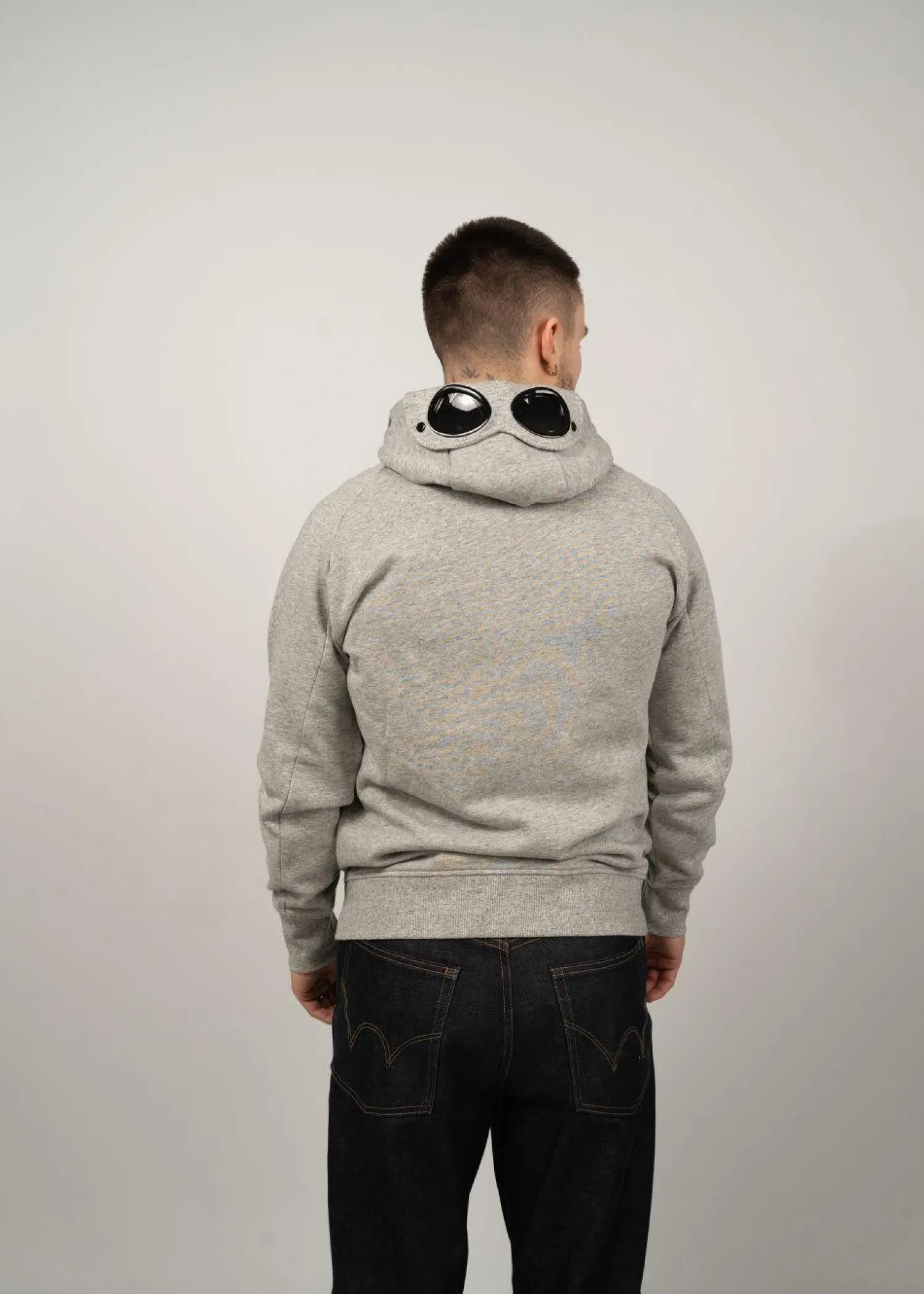 C.P. Company SWEATSHIRTS HOODED OPEN DIAGONAL