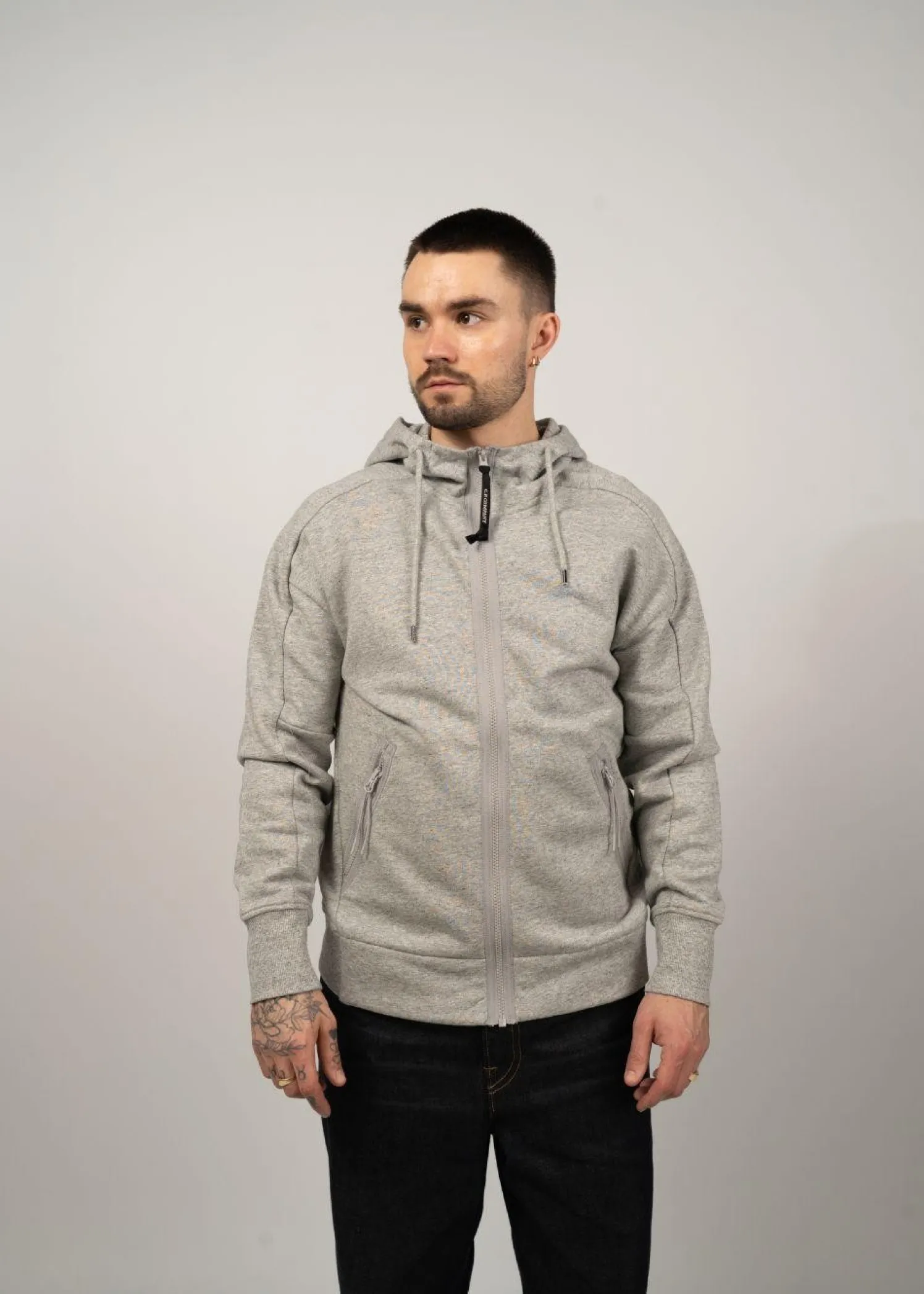 C.P. Company SWEATSHIRTS HOODED OPEN DIAGONAL