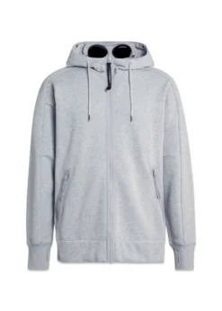 C.P. Company sweatshirts hooded open diagonal raised fleece