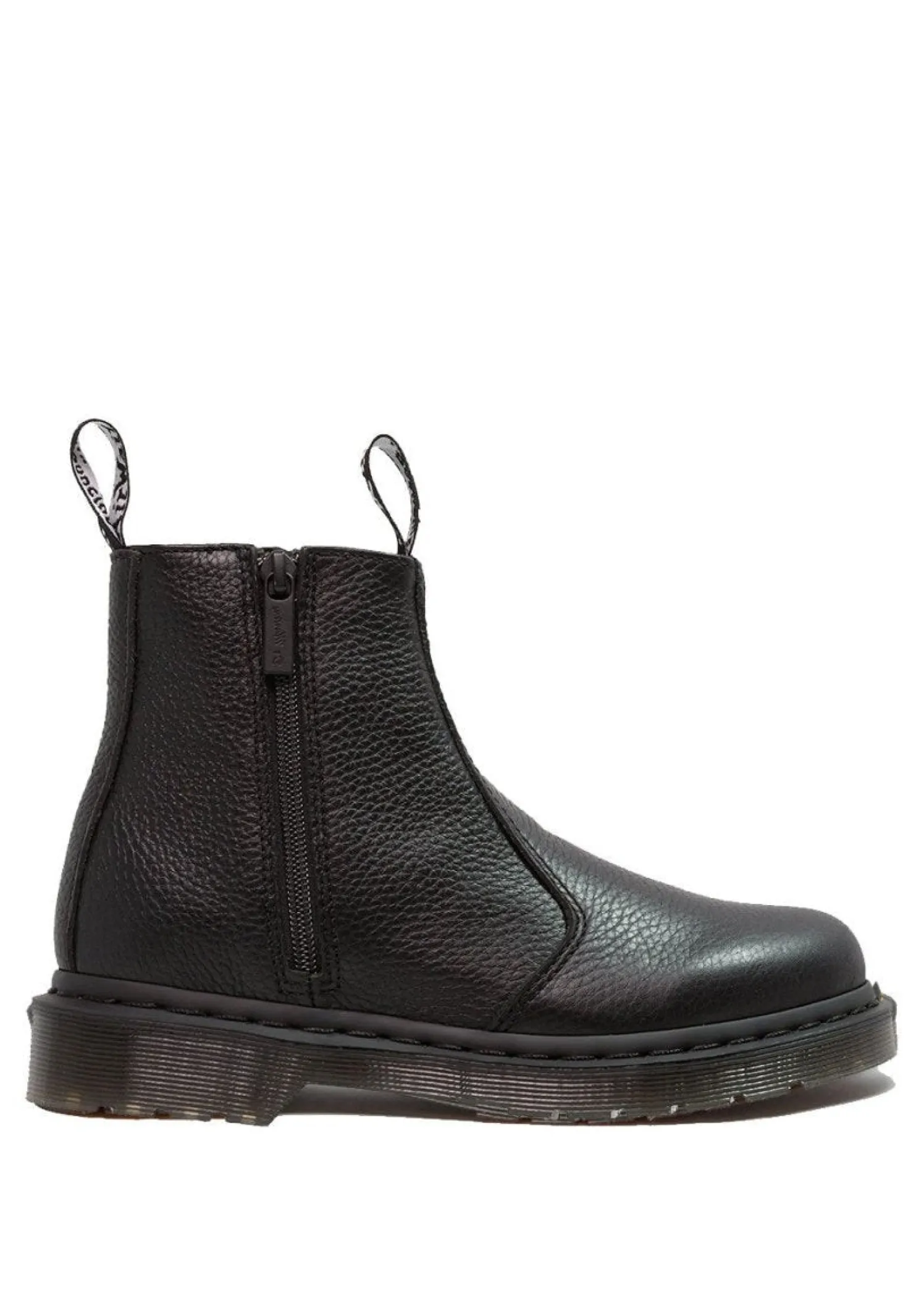 Dr. Martens 2976 W/Zips Black Milled Nappa