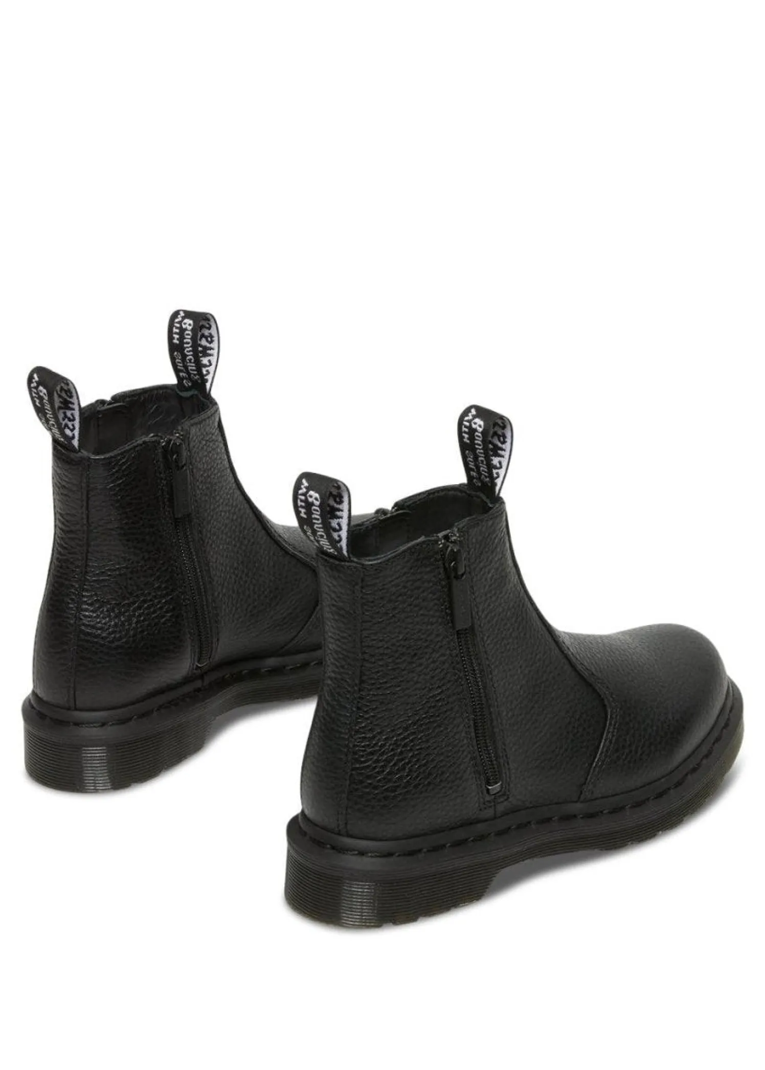 Dr. Martens 2976 W/Zips Black Milled Nappa