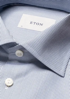 Eton Slim Fine Striped Signature Twill Shirt