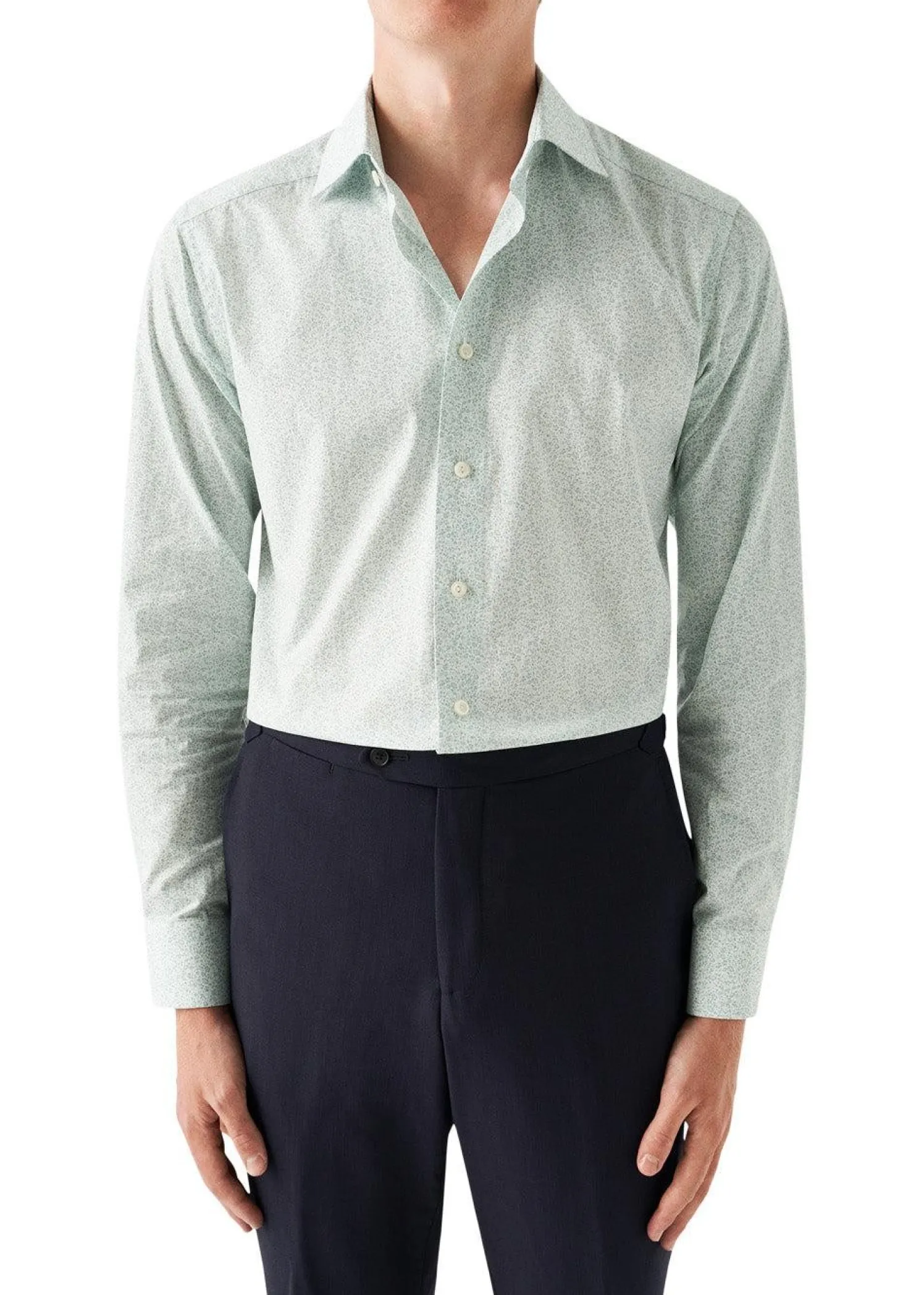 Eton Slim Floral Print Shirt