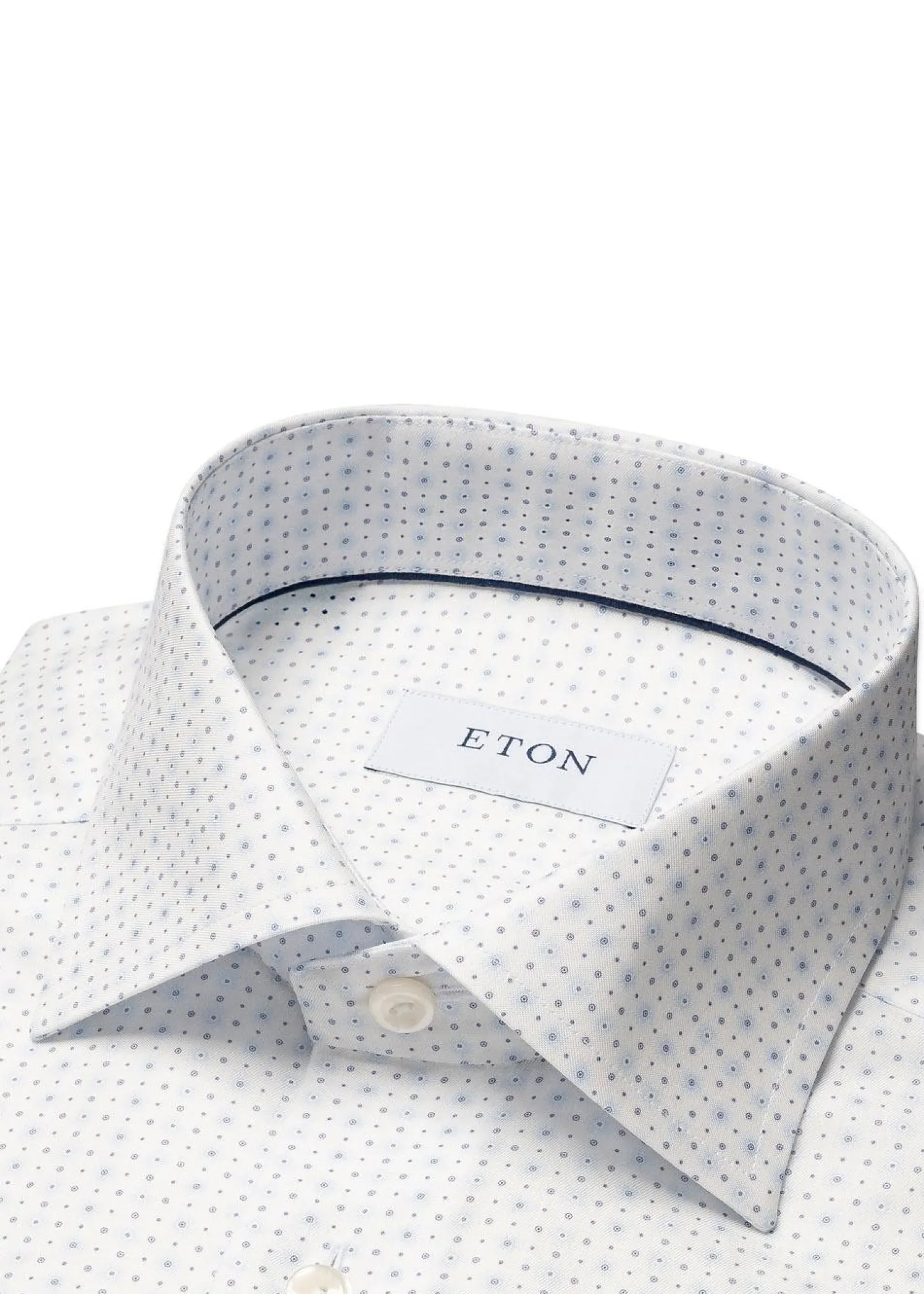 Eton Slim Geometric Signature Twill