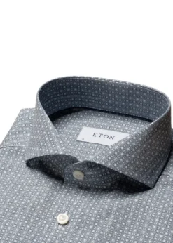 Eton Slim-Poplin Print