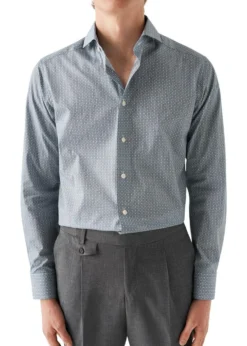 Eton Slim-Poplin Print