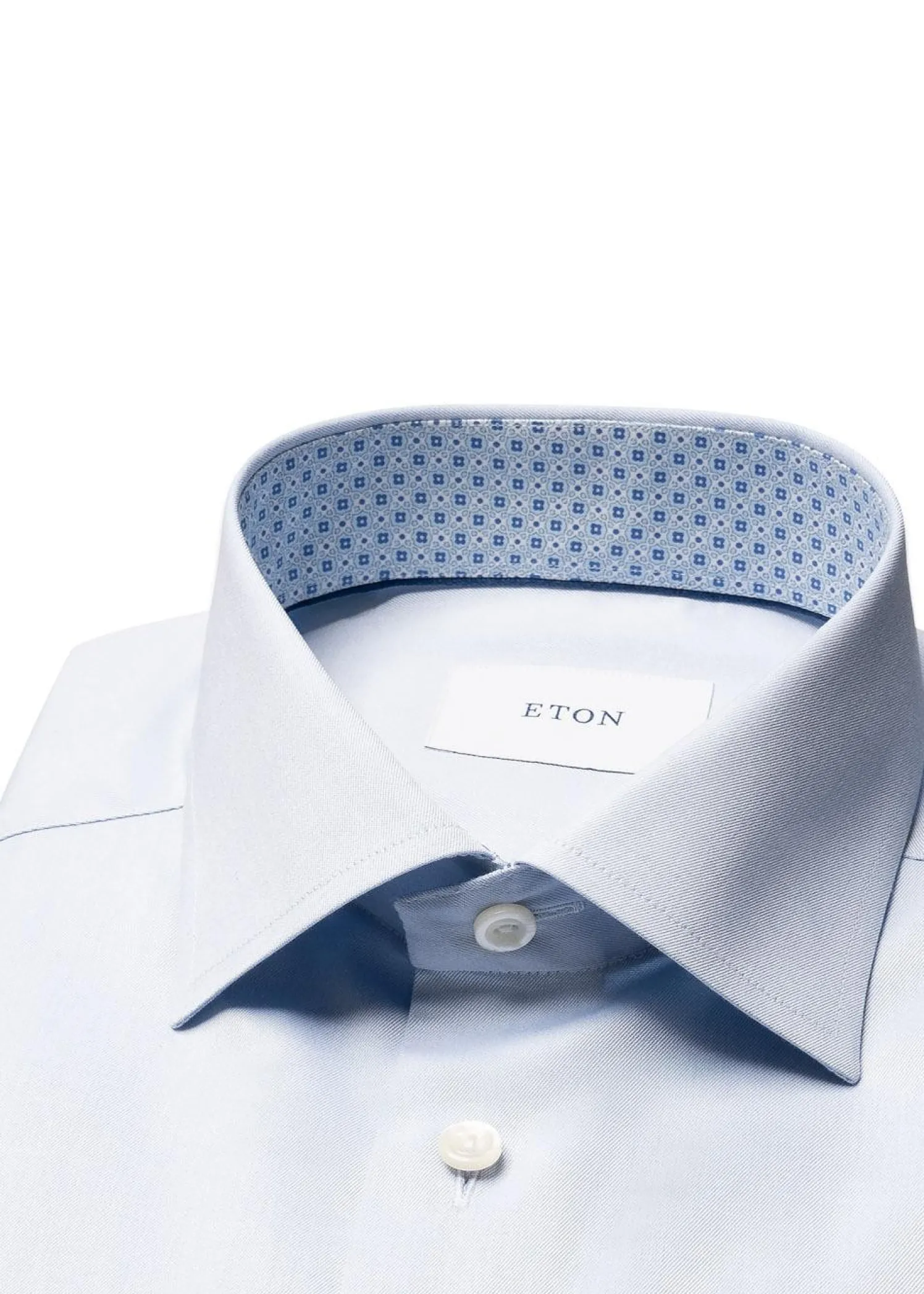 Eton Slim Signature Twill Geometric Effect Shirt