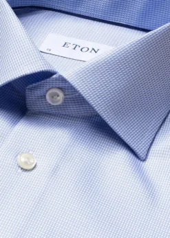 Eton Slim Textured Twill Shirt