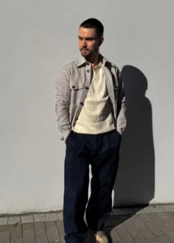 Forét WRITER RELAXED FIT PLEATED PANTS