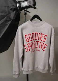 Goodies Sportive Baseball Grey Crewneck
