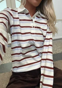 Modström Hellenmd LS stripe polo