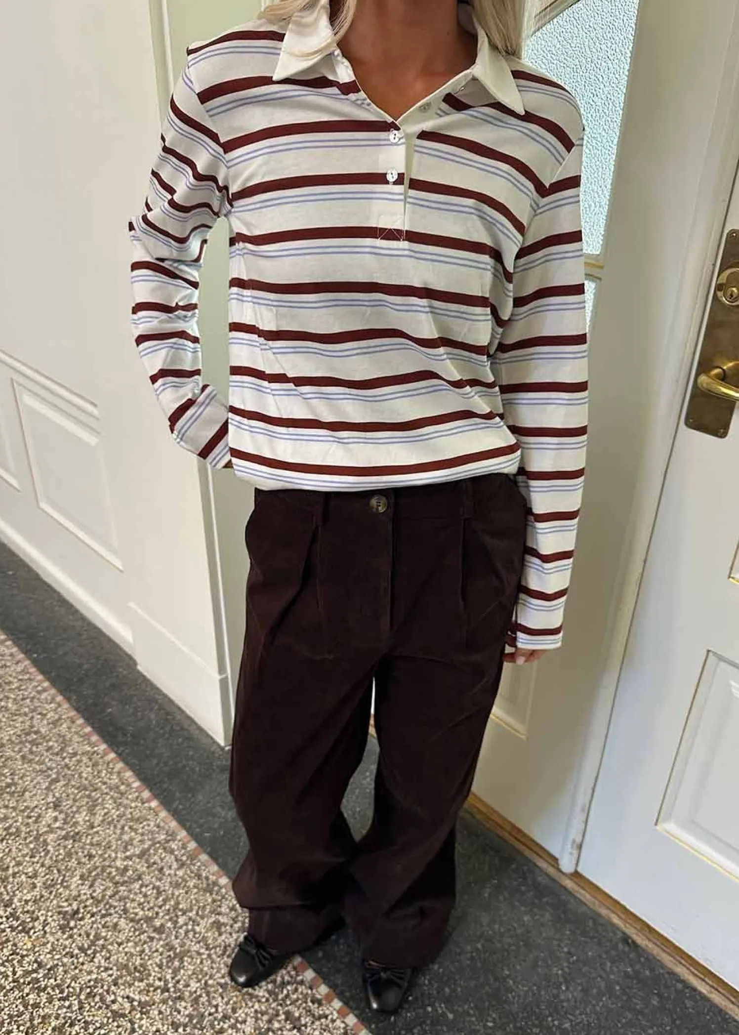 Modström Hellenmd LS stripe polo