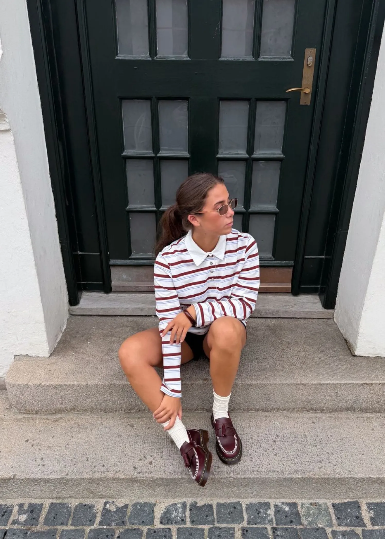 Modström Hellenmd LS stripe polo
