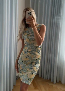 Modström Nettiemd print dress