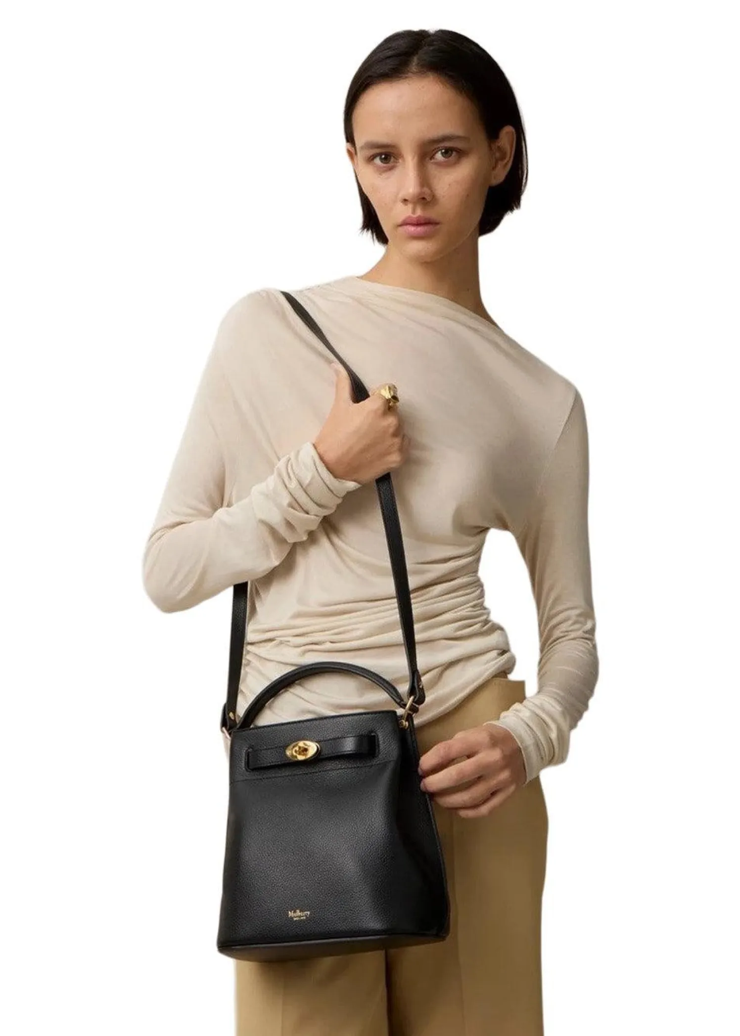 Mulberry ISLINGTON BUCKET SMALL CLASSIC GRAIN
