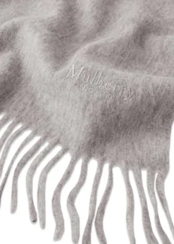 Mulberry Small Solid Merino Wool Scarf