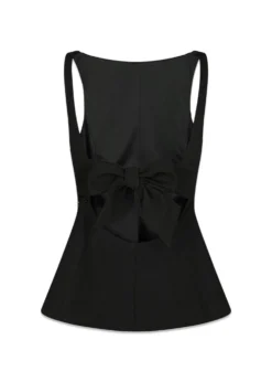 Neo Noir Agape Structure Tie Top