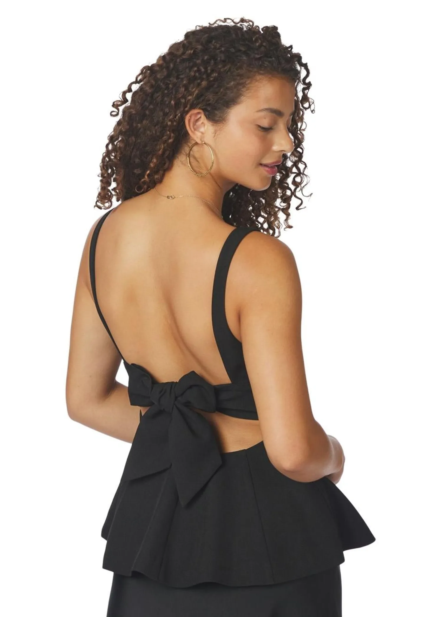Neo Noir Agape Structure Tie Top