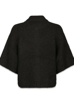 Neo Noir Benuta Fluffy Knit Cardigan
