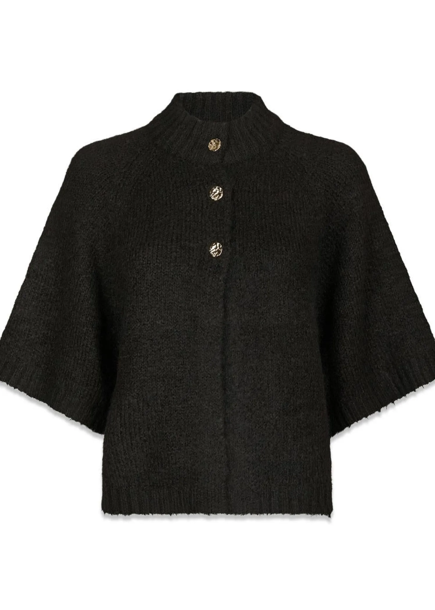 Neo Noir Benuta Fluffy Knit Cardigan