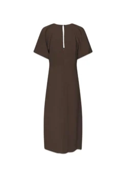 Neo Noir Bomba Structure Solid Dress