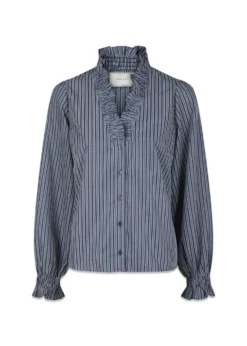 Neo Noir Brielle Twill Stripe Shirt