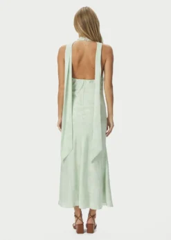 Neo Noir Fiona Pattern Satin Dress