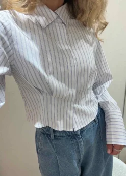 Neo Noir Frost Slim Stripe Shirt