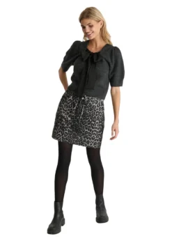 Neo Noir Henrietta Leopard Skirt
