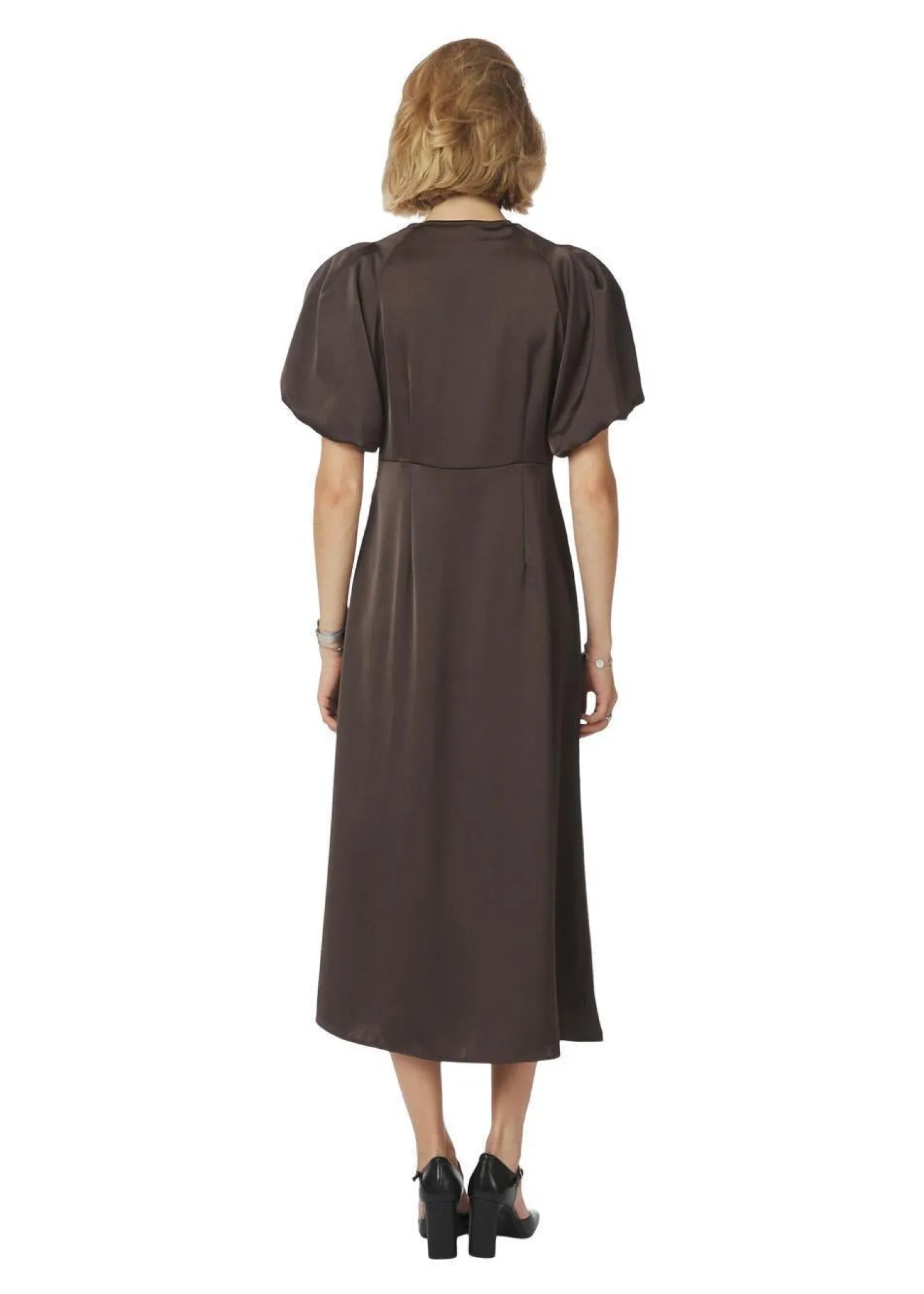 Neo Noir Illana Heavy Sateen Dress