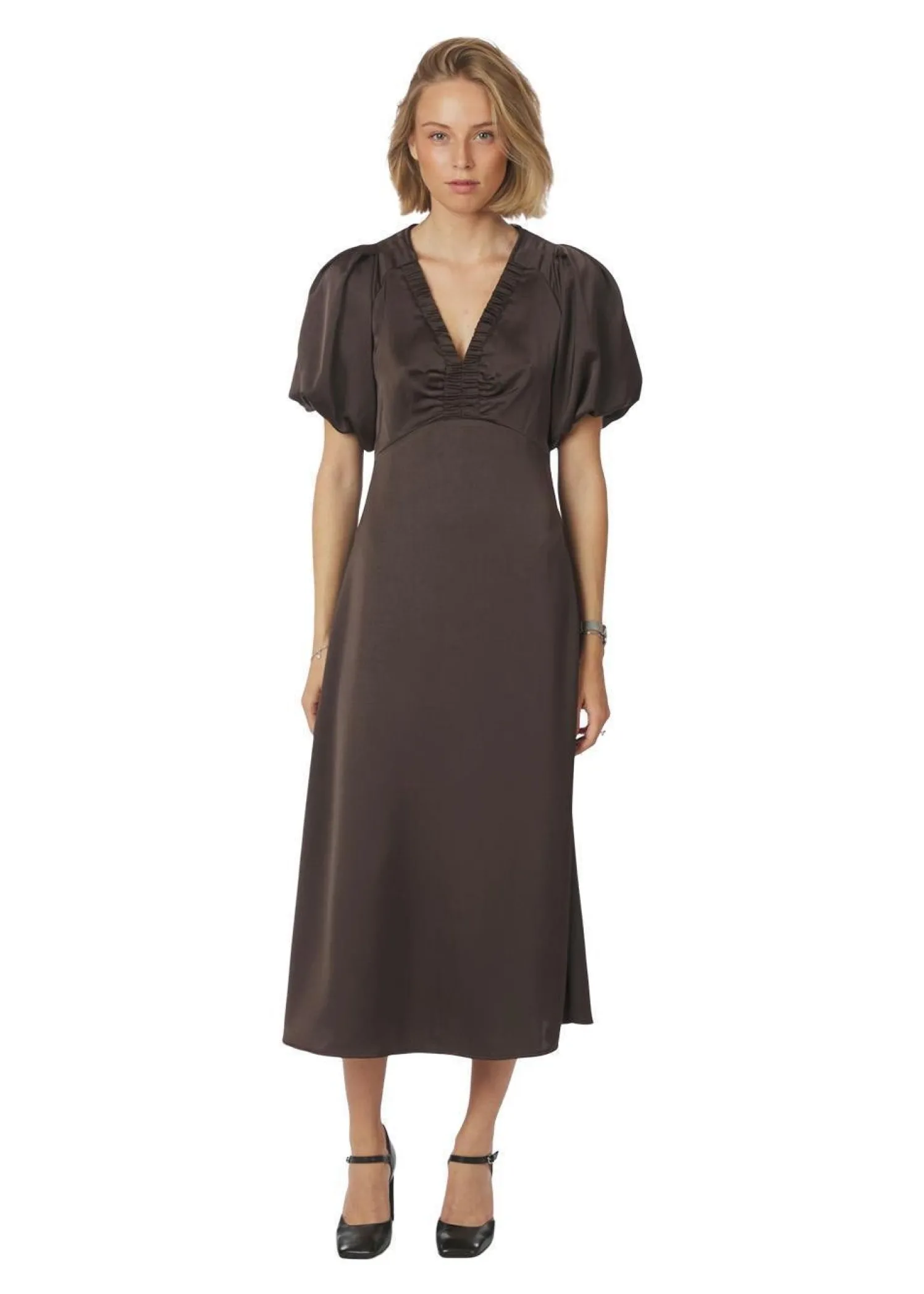 Neo Noir Illana Heavy Sateen Dress