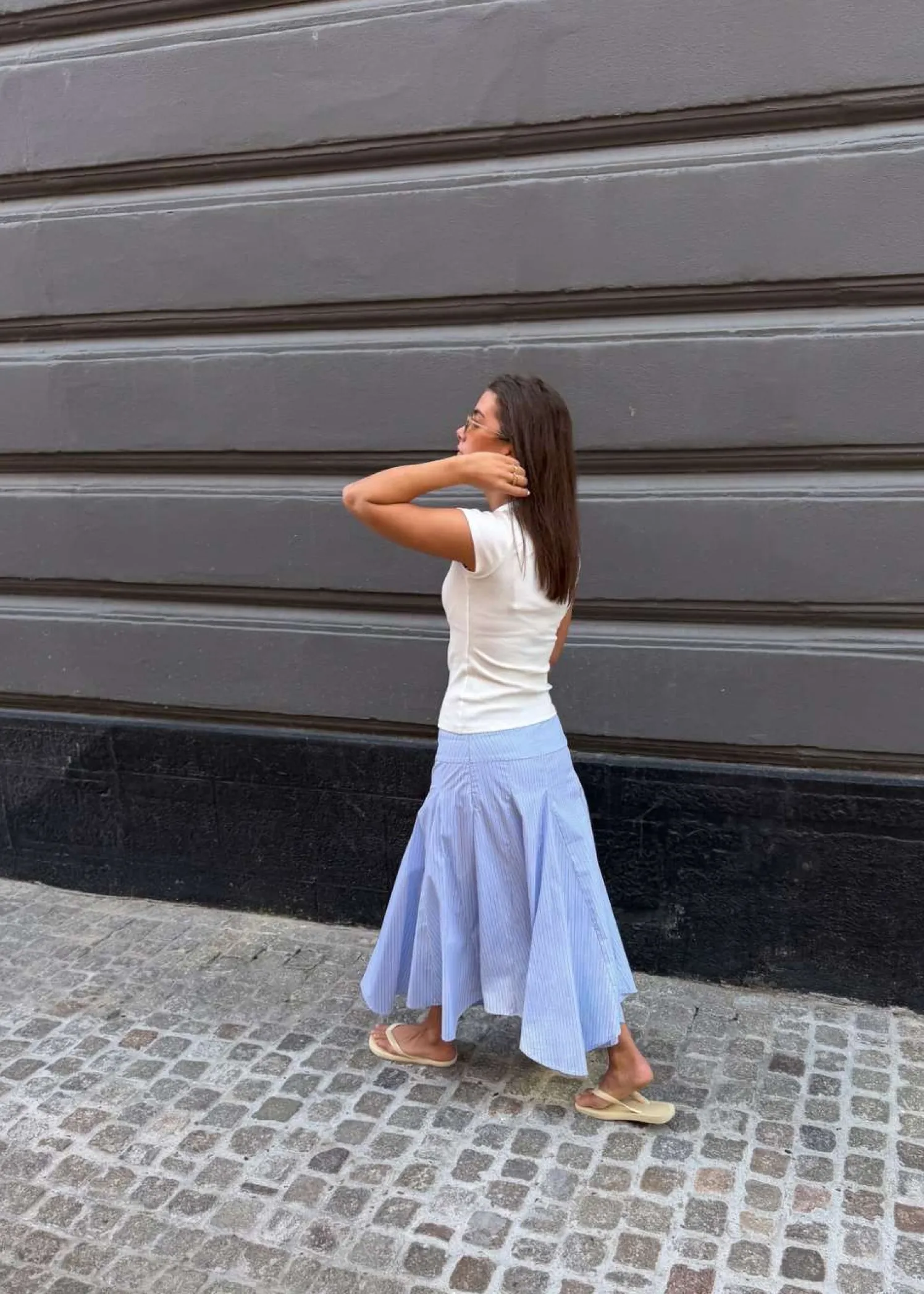 Neo Noir Isabet Stripe Skirt