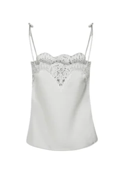 Neo Noir Kaela Heavy Sateen Lace Top