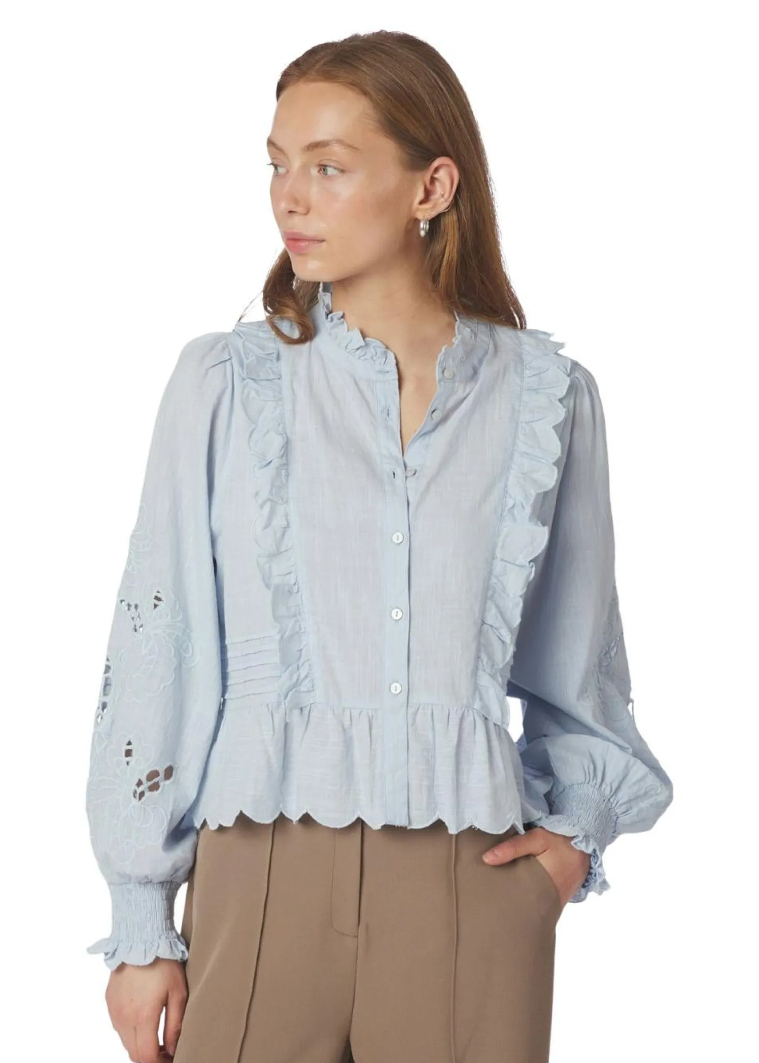 Neo Noir Petrine Embroidery Blouse