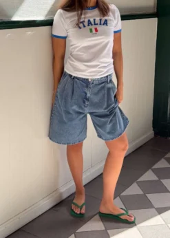 Neo Noir Rosel Denim Shorts
