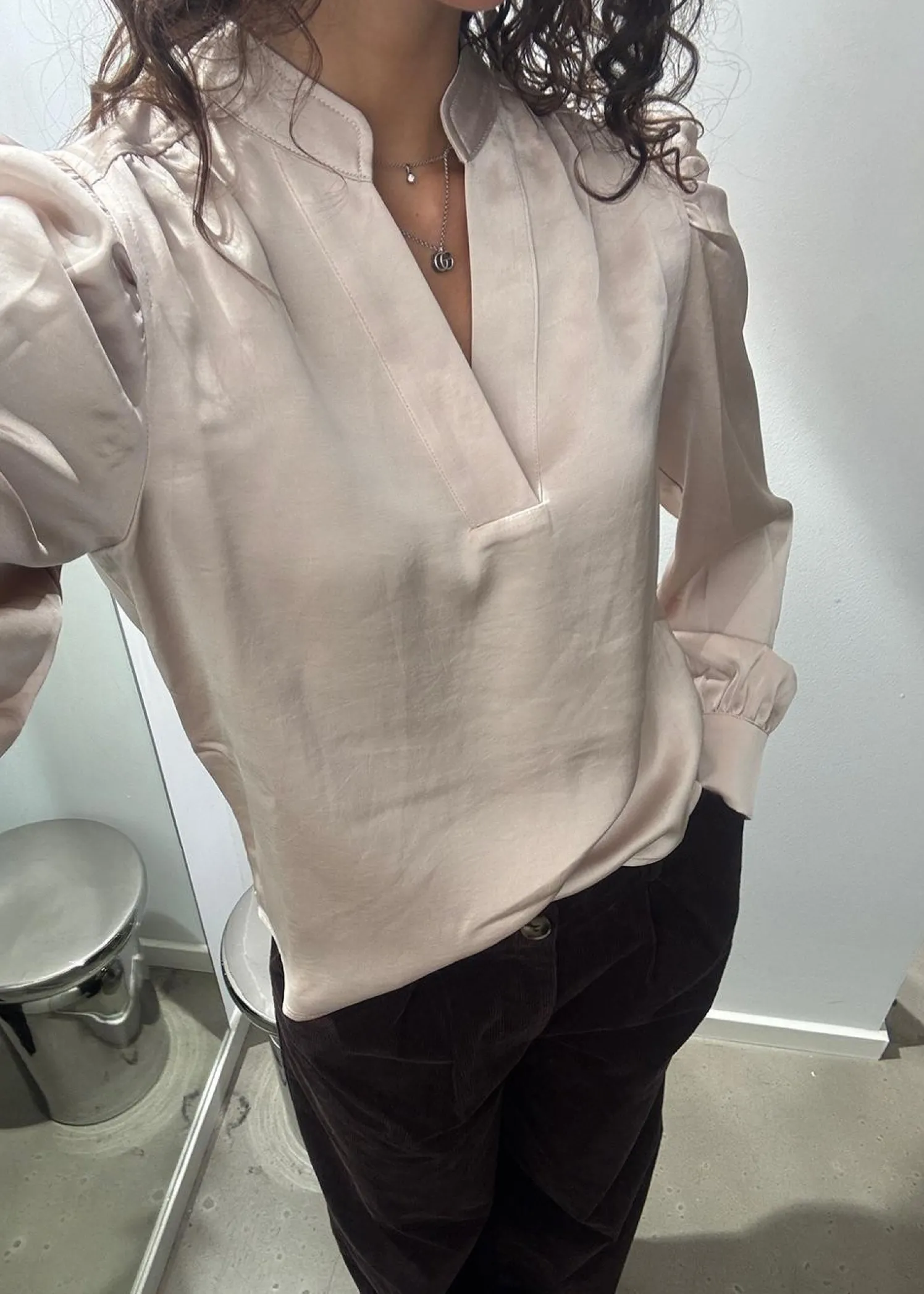 Neo Noir Rosslyn Heavy Sateen Blouse