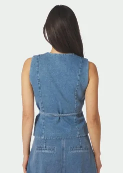 Neo Noir Samara Denim Waistcoat