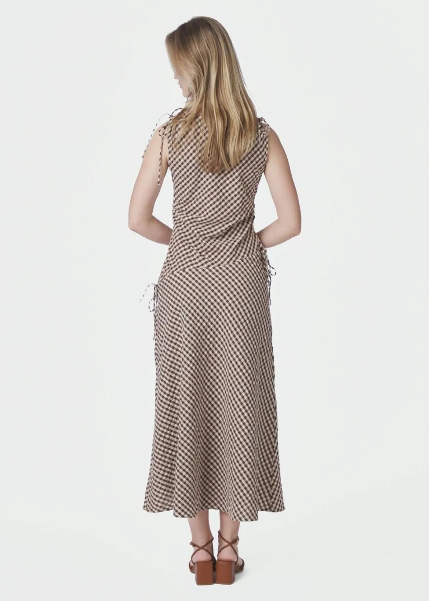 Neo Noir Saxton Check Dress