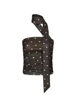 Neo Noir Torinti Mesh Dot Top