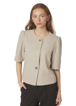 Neo Noir Xanthe Light Herringbone Blazer