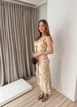Neo Noir Zella Chiffon Print Dress